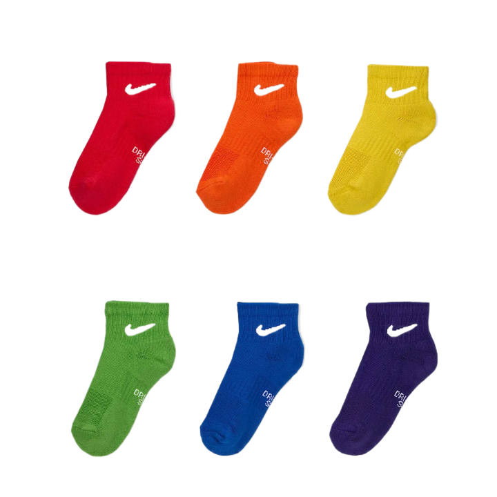 Nike Nike Dri FIT Everyday Socks 6 Pack Mixed Color Kids'