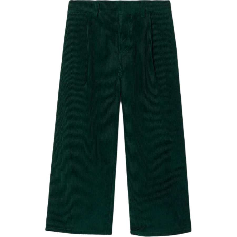 Burberry Full Length Pants Dark Green Kids'