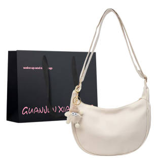 GUANJUNXIAOXIONG Pu Crossbody Bags Regular Kids' White/Black