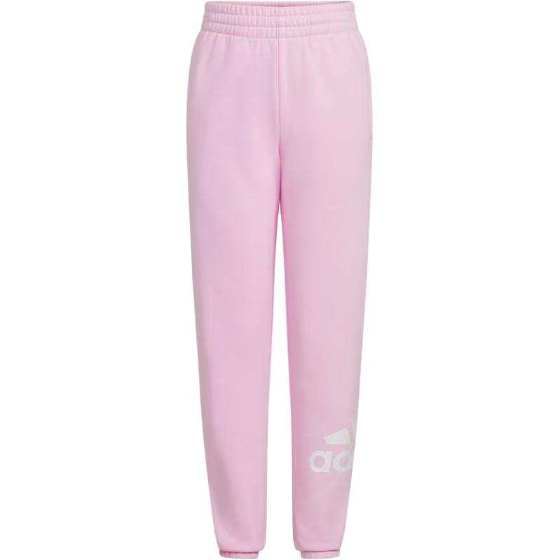 Adidas Adidas Full Length Pants Elastic Waistband Essential Sportswear Logo Fleece Joggers Pink Kids'