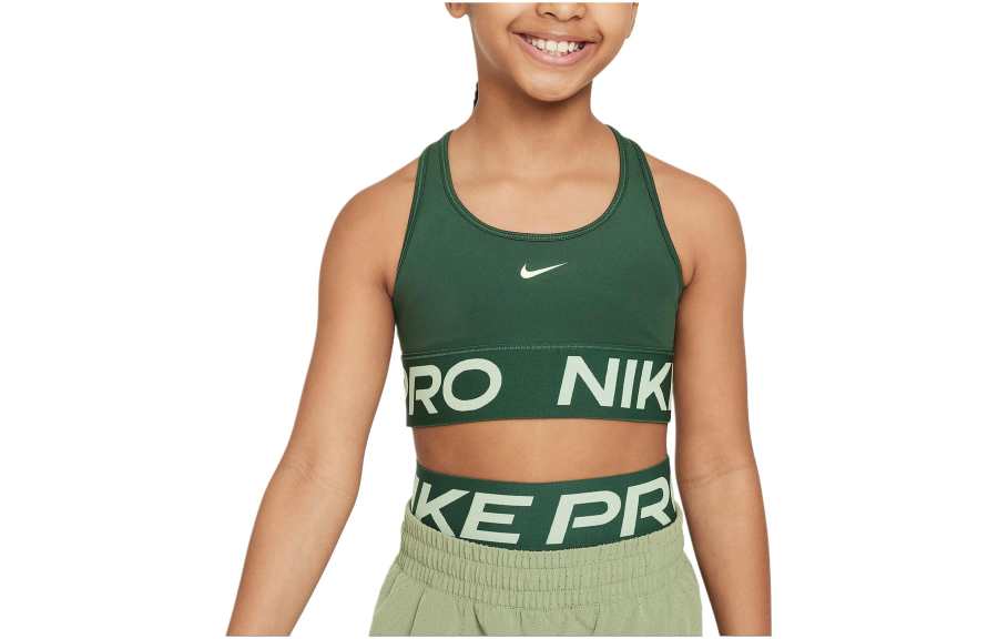 Nike Nike Kids' Apparel Dri FIT Sports Bra Tank Top Green Kids'