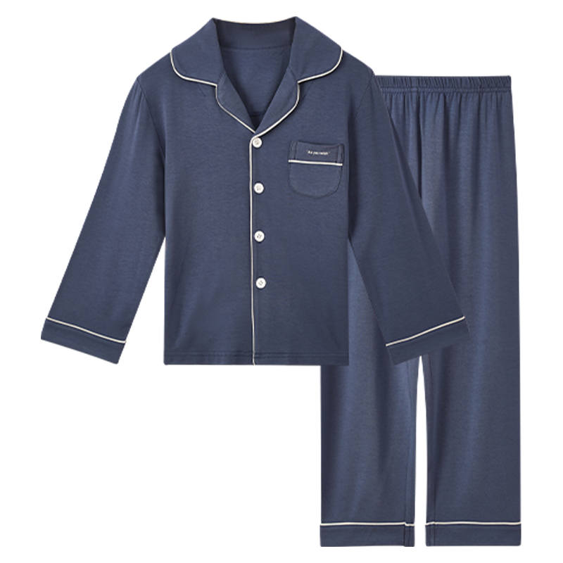 Hodo Grade School Loungewear Sets Lapel Moderate