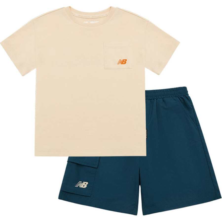 New Balance New Balance Casual Sportswear Cream Children Aged 3 7 Years Old