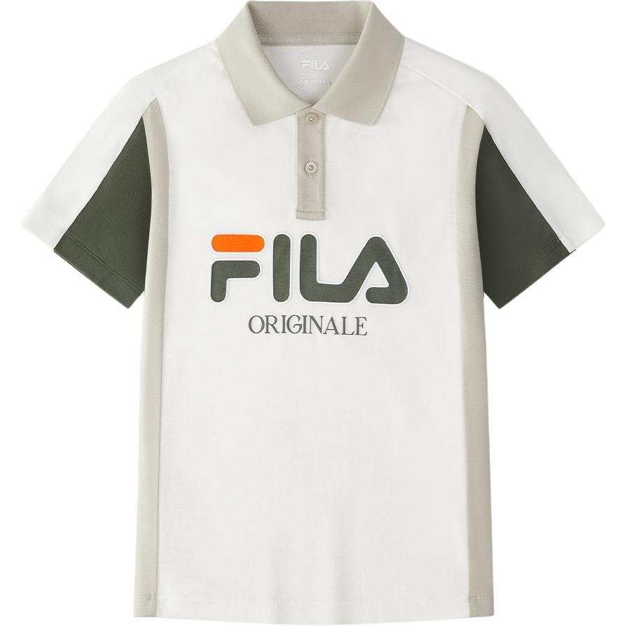 FILA KIDS Polo Shirt Cloud White Teenagers