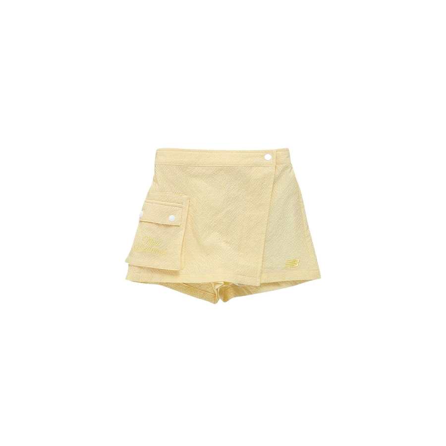 New Balance New Balance Solid Color Moderate Skirt Summer Children Aged 3 7 Years Old Bright Yellow