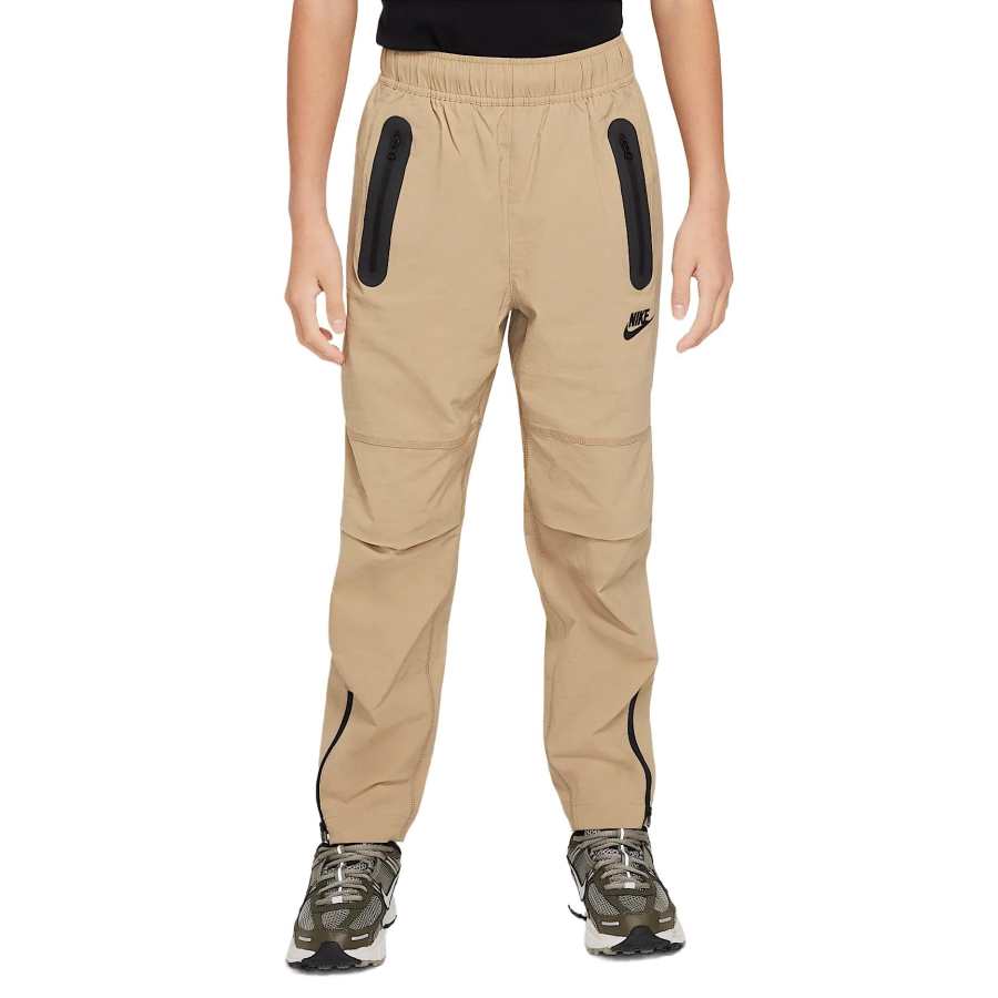 Nike Nike Full Length Pants Parachute Beige, Black Teenagers