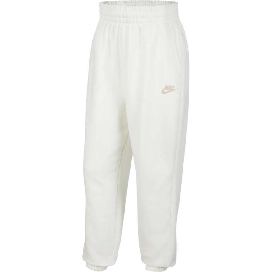 Nike Nike Kids' Bottom Sportswear Club Fleece Lined Loose Fit Elastic Cuff Pants Sail White Teenagers