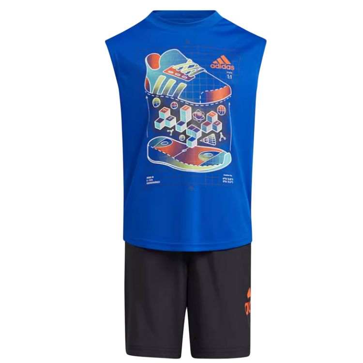 Adidas Adidas Casual Sportswear Blue/Black Children Aged 3 7 Years Old