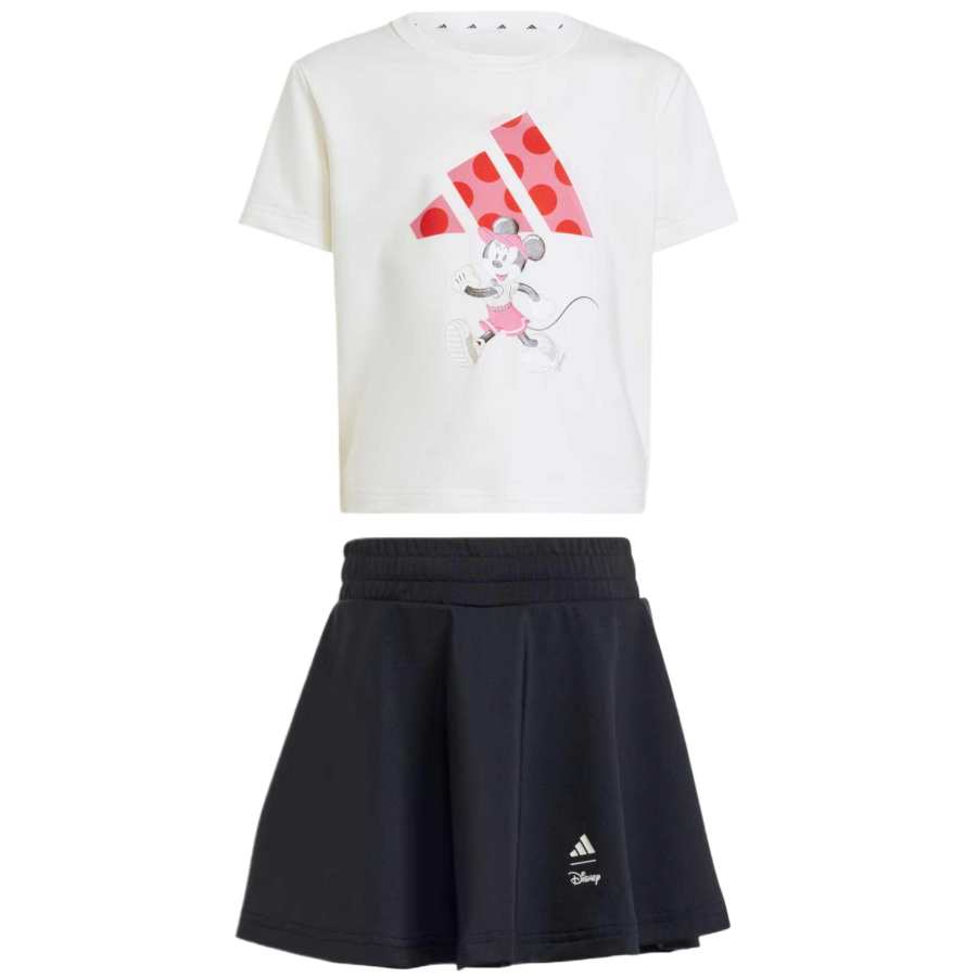 Adidas Children Aged 3 7 Years Old Adidas Skirt Set DisneyClimacool Gray White