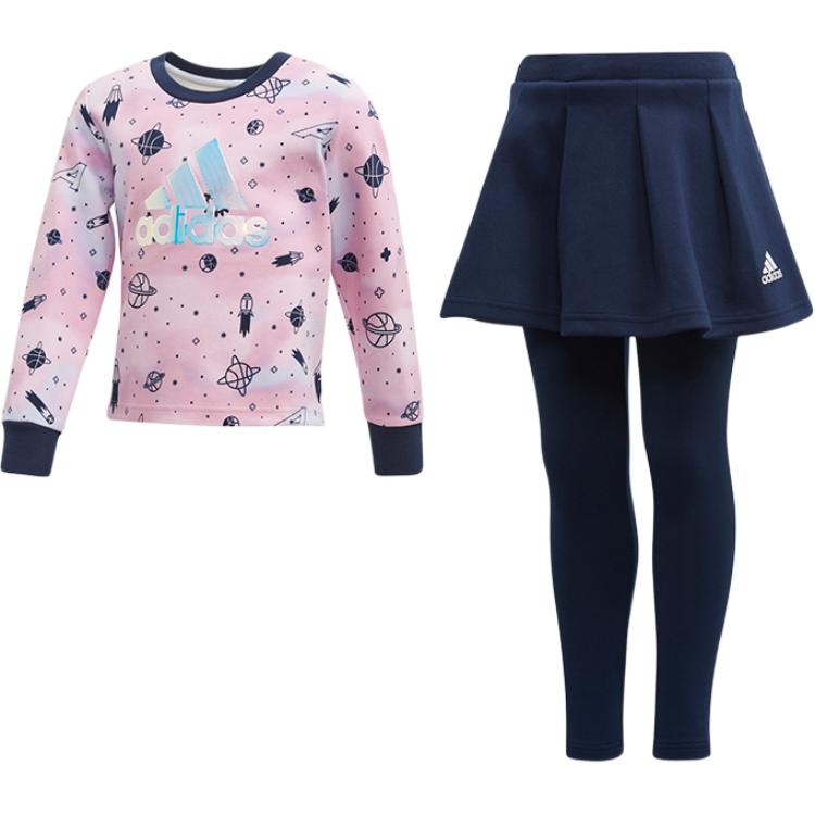 Adidas Adidas Casual Sportswear Pink/Black Children Aged 3 7 Years Old