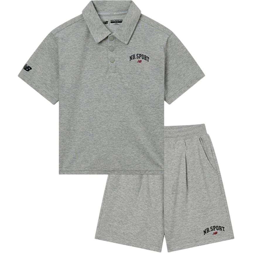 New Balance New Balance Casual Sportswear Heather Gray Children Aged 3 7 Years Old
