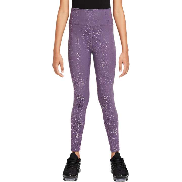 Nike Nike Leggings Dri Fit Teenagers Deep Raisin Color/Metal Silver