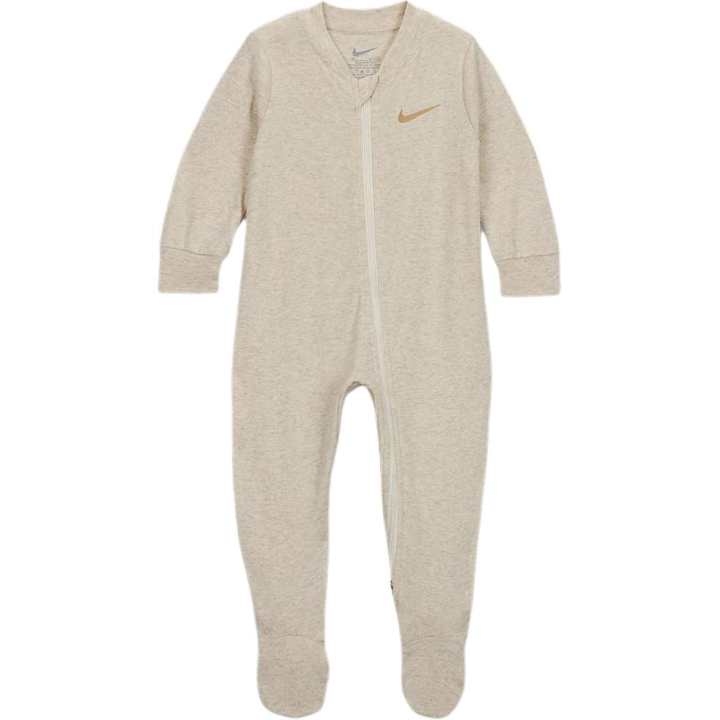 Nike Nike Jumpsuit Swoosh Essentials Pointelle Coverall Light Ivory Infant And Toddler