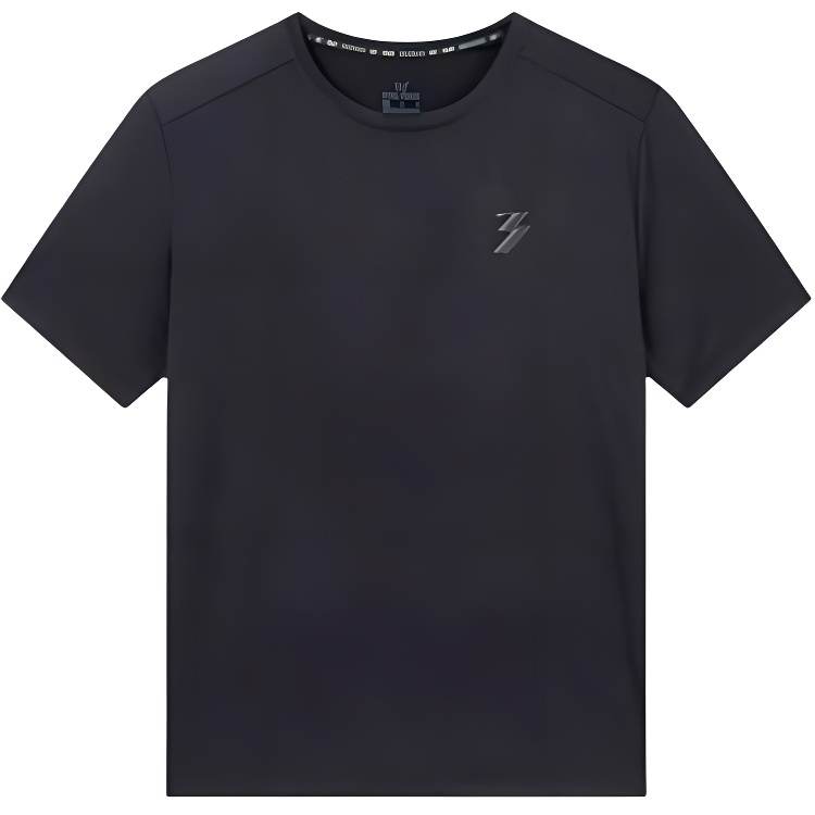 361° T Shirts Men's Super Black Crew Neck Moderate Straight Fit