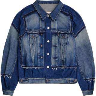 Junya Watanabe Raw-Cut Edge Denim Jacket