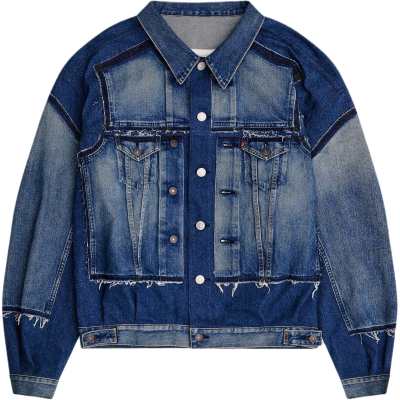 Junya Watanabe Raw-Cut Edge Denim Jacket