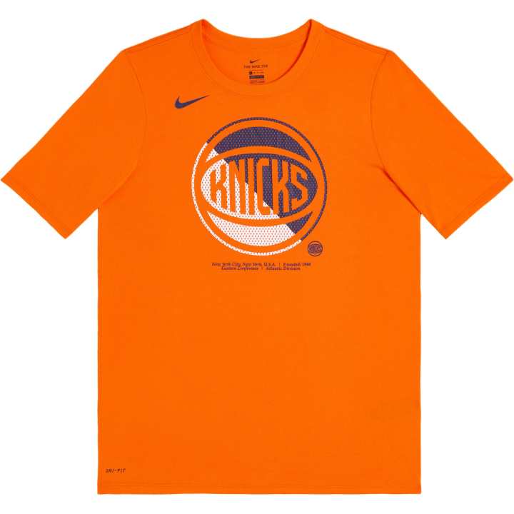 Nike Nike New York Knicks T Shirt Orange Teenagers