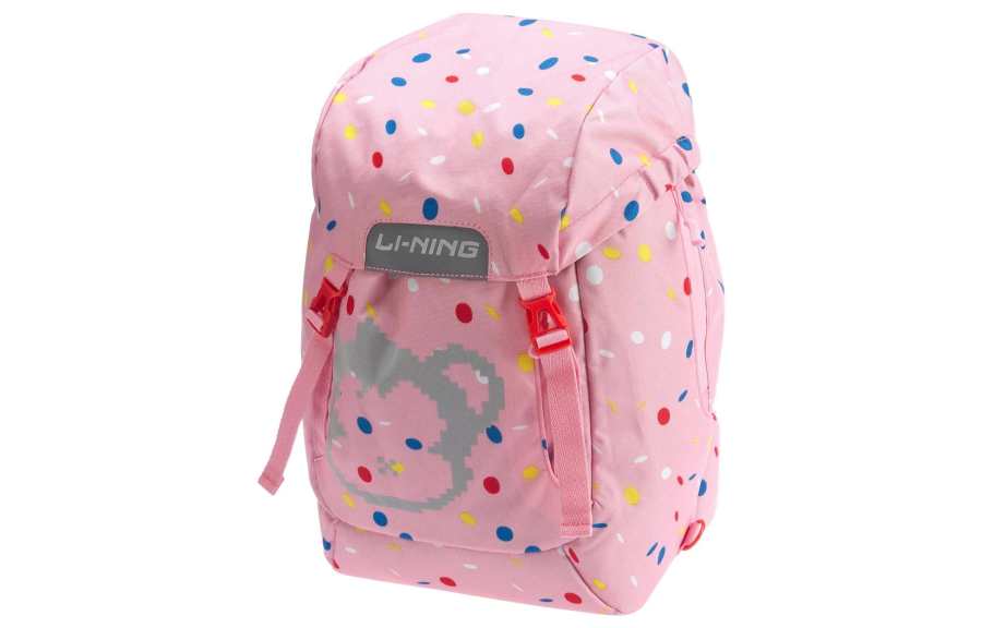 Li-Ning YOUNG Li Ning YOUNG Sports Life Collection Polyester Kids' Backpack Bag Regular Kids' Pink