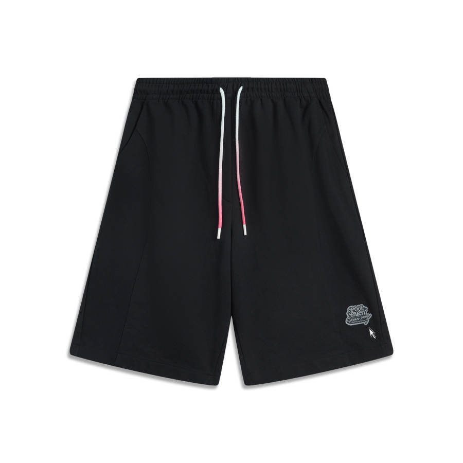 Li-Ning Li Ning x YINGXIONGLIANMENG,LIANMINGKUAN Casual Shorts Men's Black