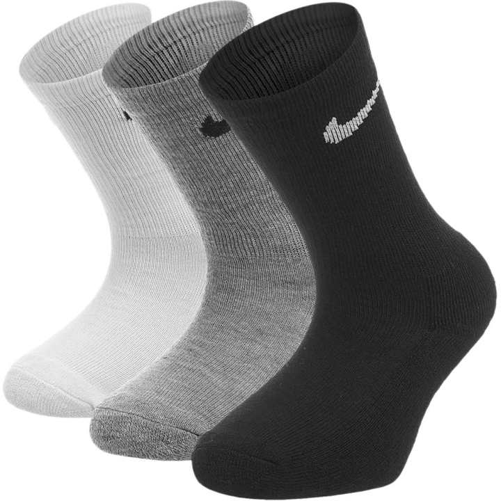 Nike Nike Socks 3 Pack 3 Pack Gray+Black+White Kids'