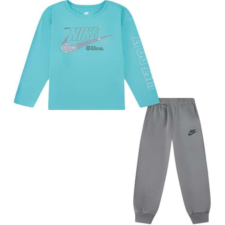 Nike Nike Casual Sportswear Dark Mud Gray Children Aged 3 7 Years Old