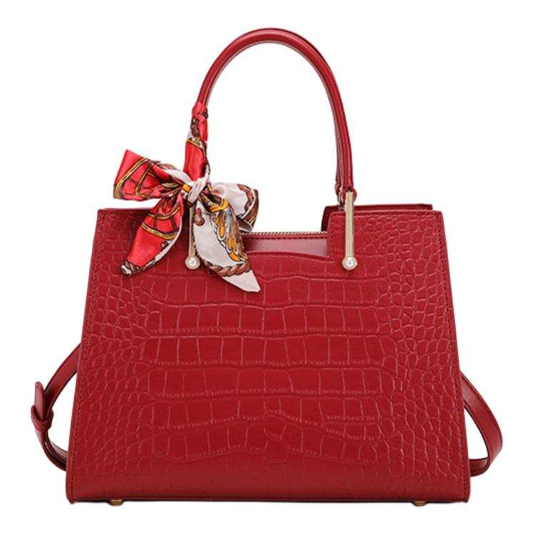 PAYOT Microfiber Synthetic Leather Handbag Women's Burgundy