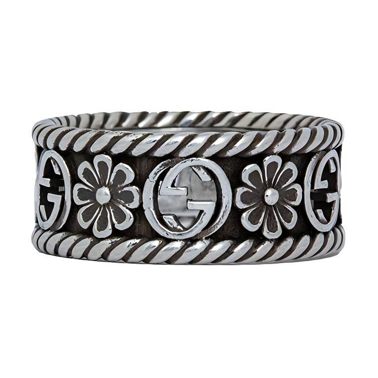 GUCCI GG 925 Sterling Silver Rings Unisex