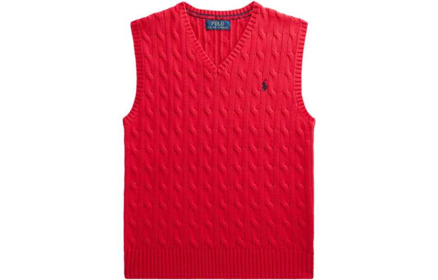 Polo Ralph Lauren Tank Top FW23 Red Teenagers