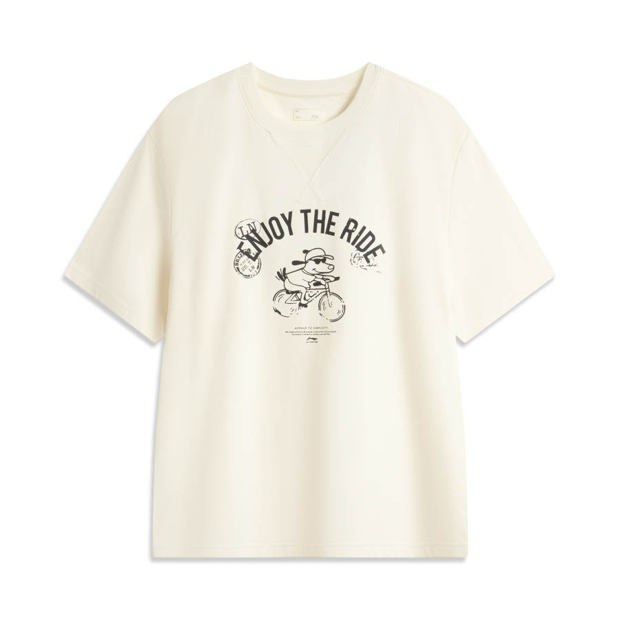 Li-Ning Li Ning Sports Life Collection T Shirt Men's Mother Of Pearl White