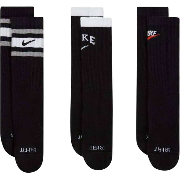 Nike Nike Socks 3 Pack Multicolor+Black+Black White Kids'