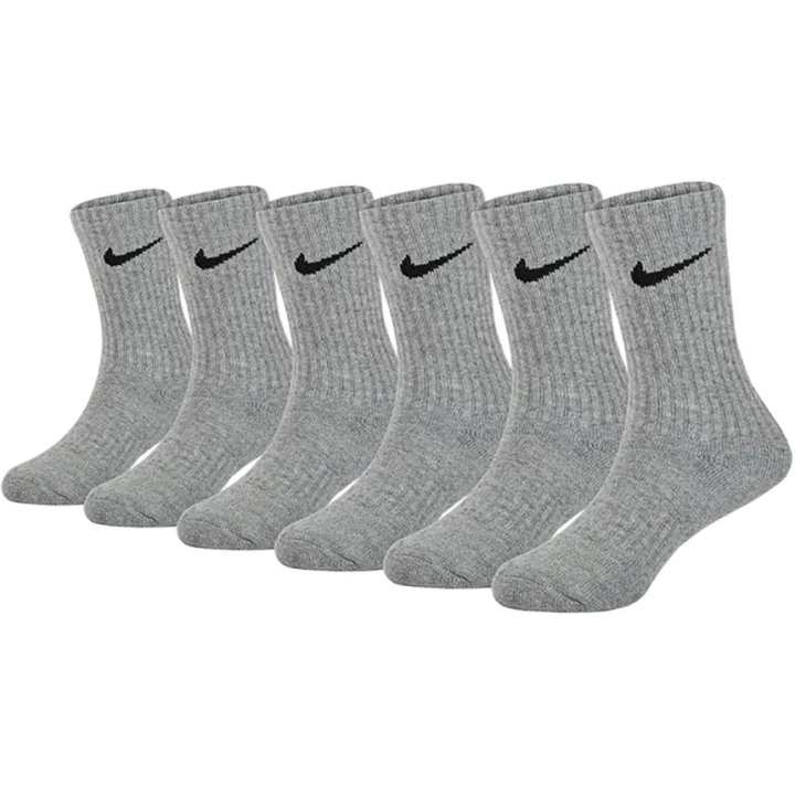 Nike Nike Socks 6 Pack 6 Pack Gray Kids'