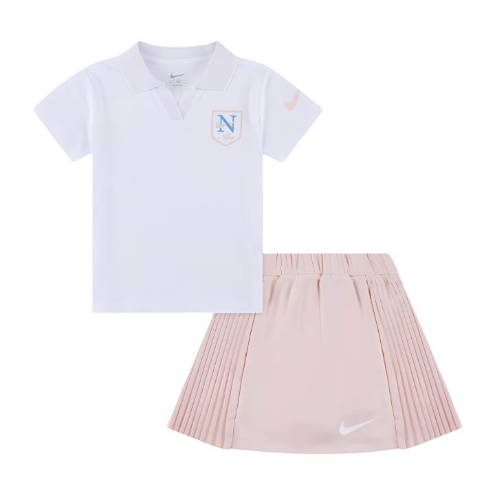 Nike Children Aged 3 7 Years Old Nike Skirt Set Swoosh Echo Pink