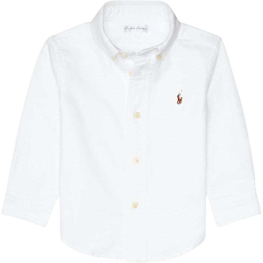 Polo Ralph Lauren Shirt FW21 White Infant And Toddler