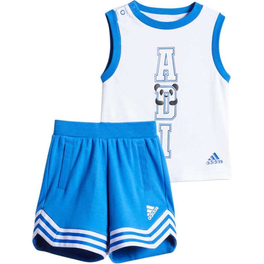 Adidas Adidas Casual Sportswear Blue White Infant And Toddler