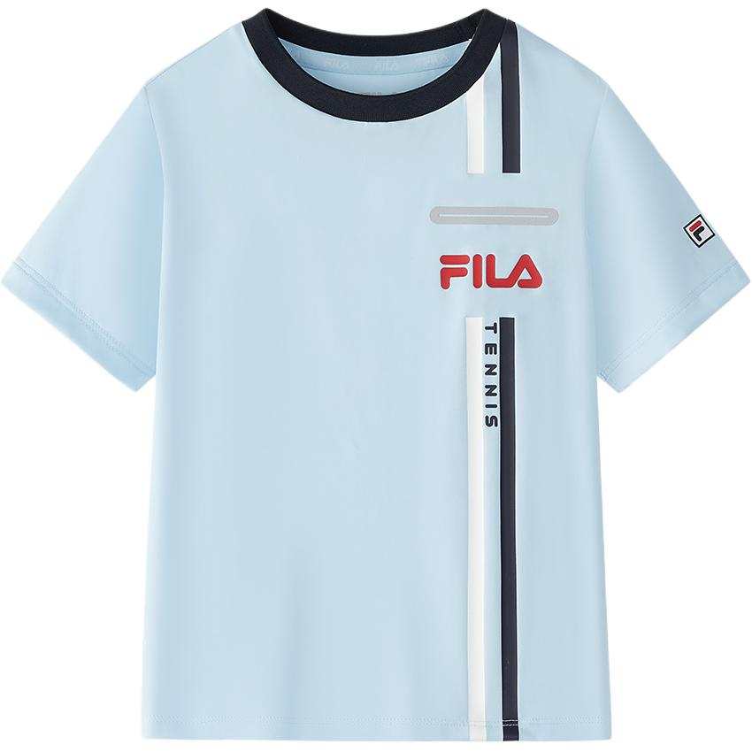 FILA KIDS T Shirt Light Sky Blue Children Aged 3 7 Years Old