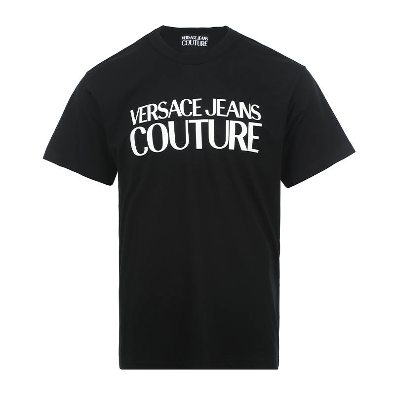 VERSACE JEANS COUTURE Logo Printed Crewneck T Shirt