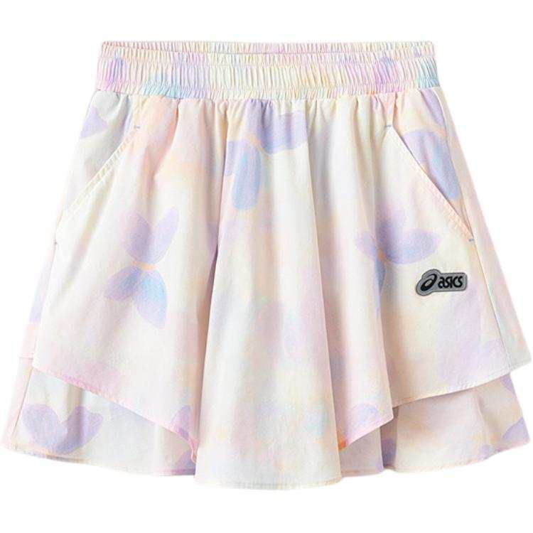 Asics Skirt Urban Trendy 7010 Pink Floral Color Children Aged 3 7 Years Old