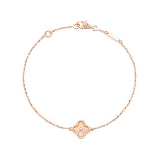 Van Cleef & Arpels Alhambra 18K Gold Bracelets Unisex Rose Gold
