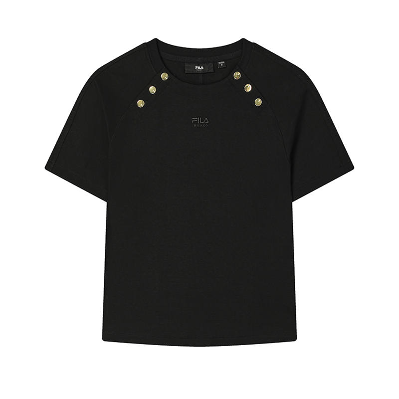 FILA MILANO T Shirt Women's Jet Black BK