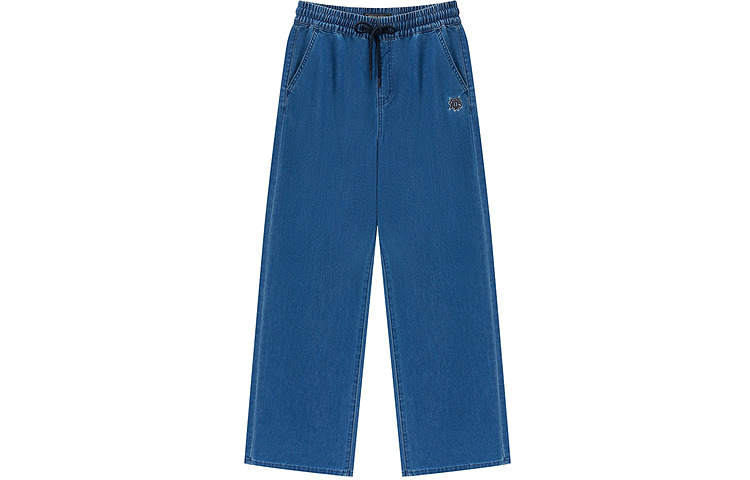 Teenie Weenie Jeans Women's Dark Blue Moderate Straight Fit Pants