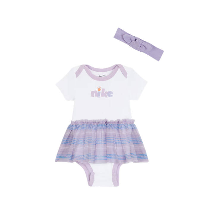 Nike Infant And Toddler Nike Skirt Set Swoosh SS25 2 Piece Set Purple