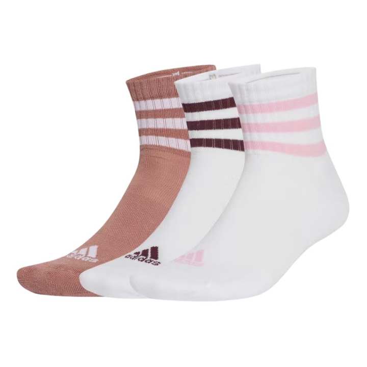 Adidas Adidas Socks 3 Pack 3 Pack White/White/Warm Clay Kids'