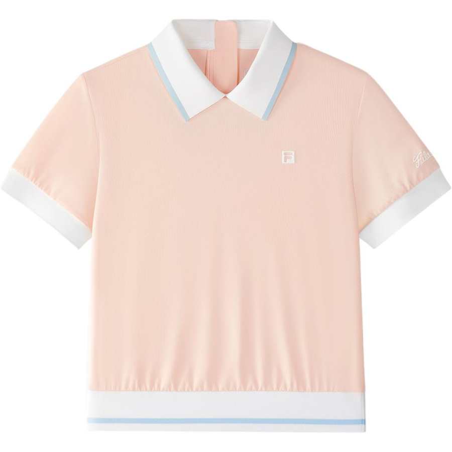 FILA KIDS Polo Shirt Orange Pink Teenagers