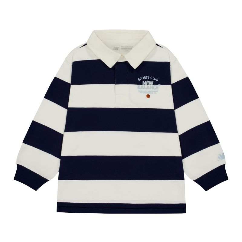 New Balance New Balance Polo Shirt SS25 Marine Blue Children Aged 3 7 Years Old