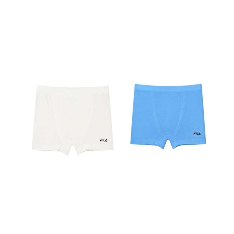 FILA KIDS Underpants 2 Pack Standard White/McGee Blue Teenagers