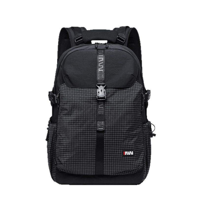SEPTWOLVES SEPTWOLVES Fabric Backpack Unisex Black