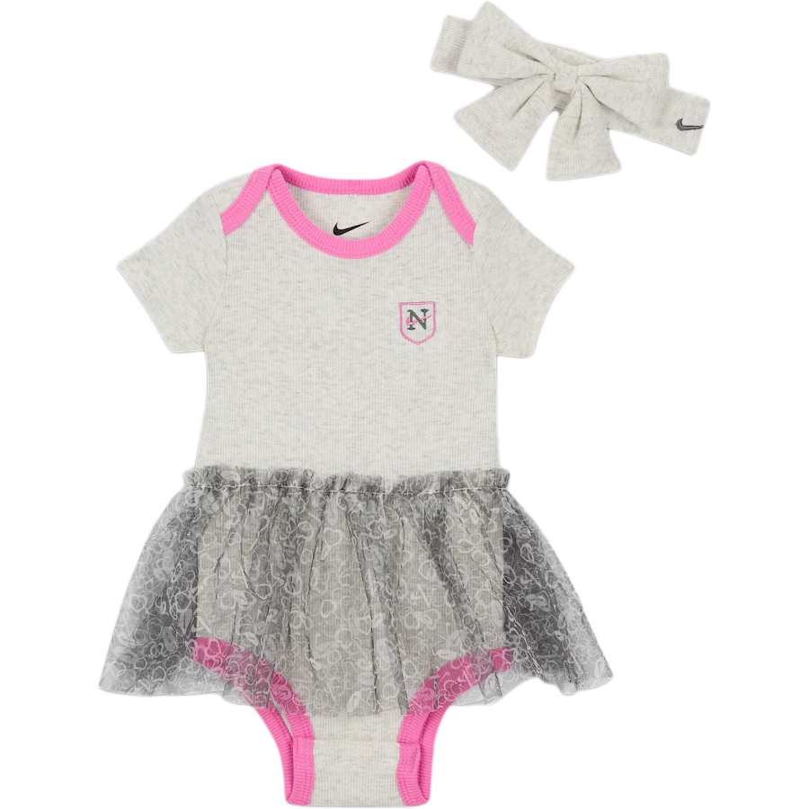 Nike Nike Jumpsuit Swoosh Birch Heather Infant And Toddler