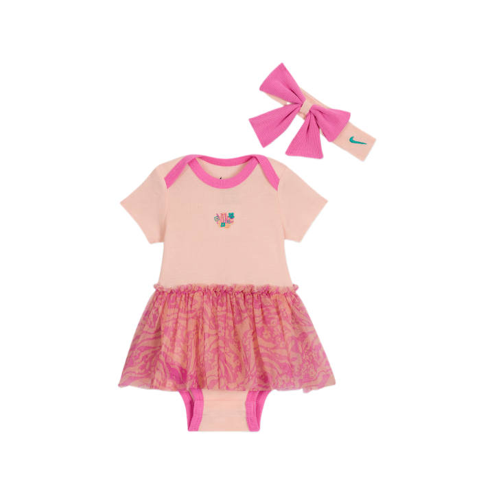 Nike Nike Jumpsuit Swoosh 2 Piece Set Coral Powder Infant And Toddler