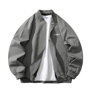 TITH Jackets Unisex Baseball Collar Moderate