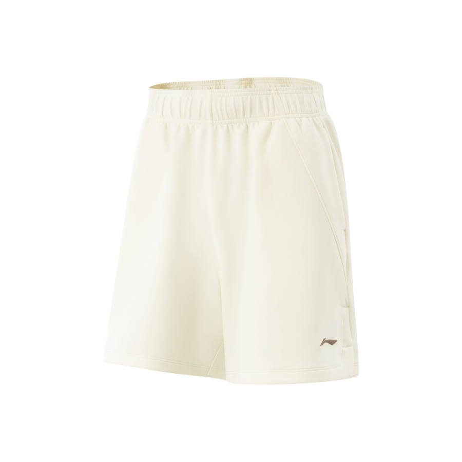 Li-Ning Li Ning Fitness Series Casual Shorts Women's Mother Of Pearl White